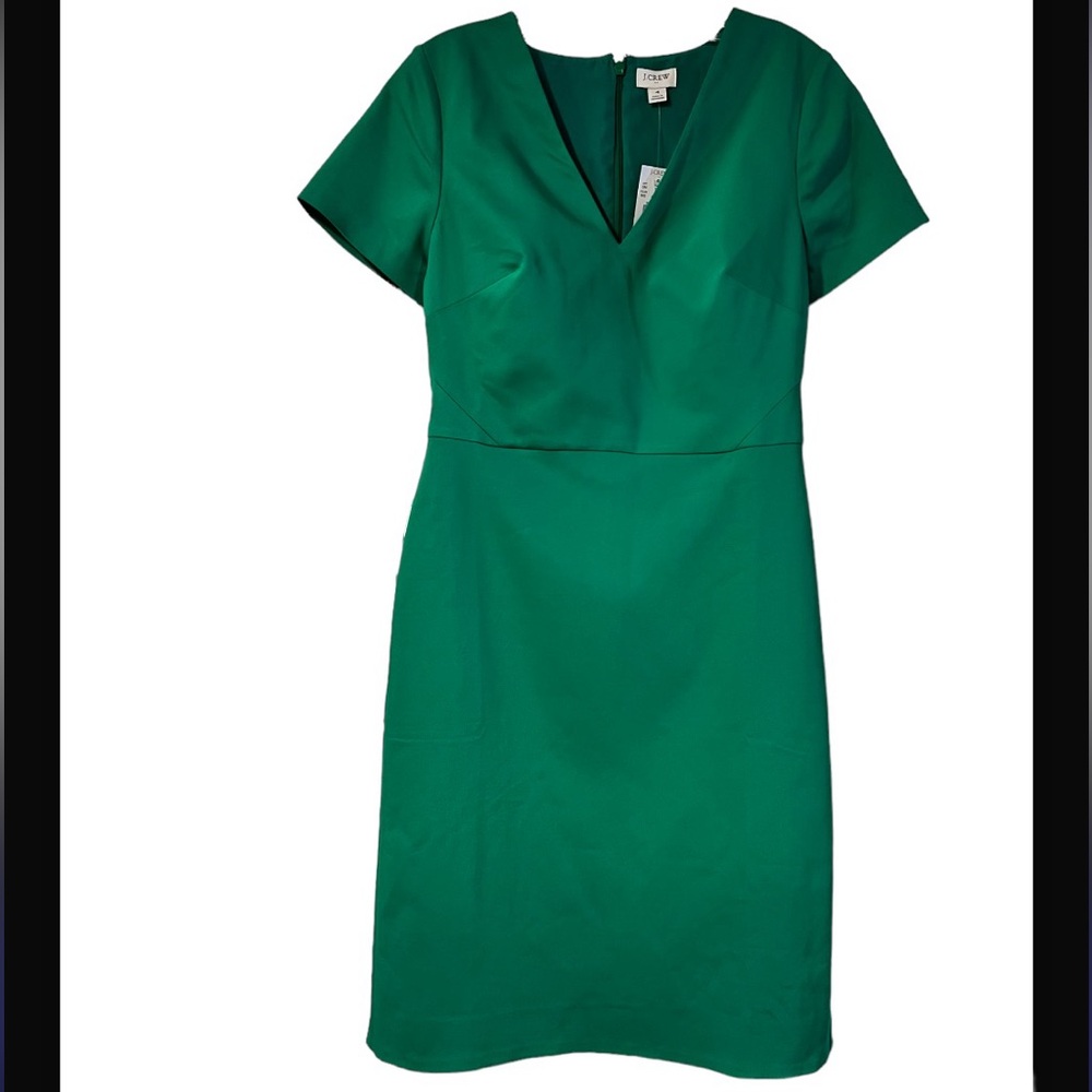 J. Crew V Neck Cap Sleeve Dress